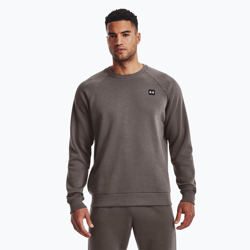 Men's Under Armour Rival Fleece Crew brown