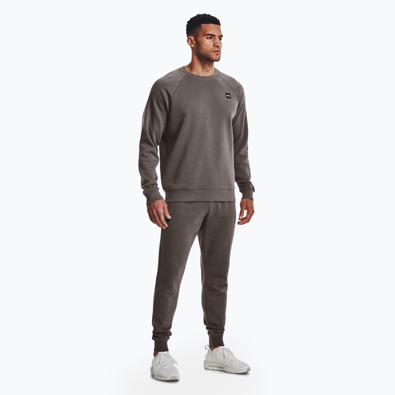 Men's Under Armour Rival Fleece Crew brown 2