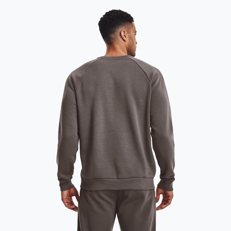 Men's Under Armour Rival Fleece Crew brown 3