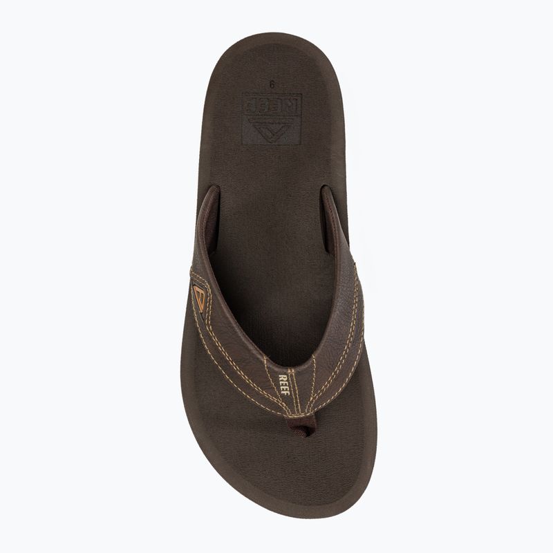 Men's REEF Cushion Dawn brown flip flops 5