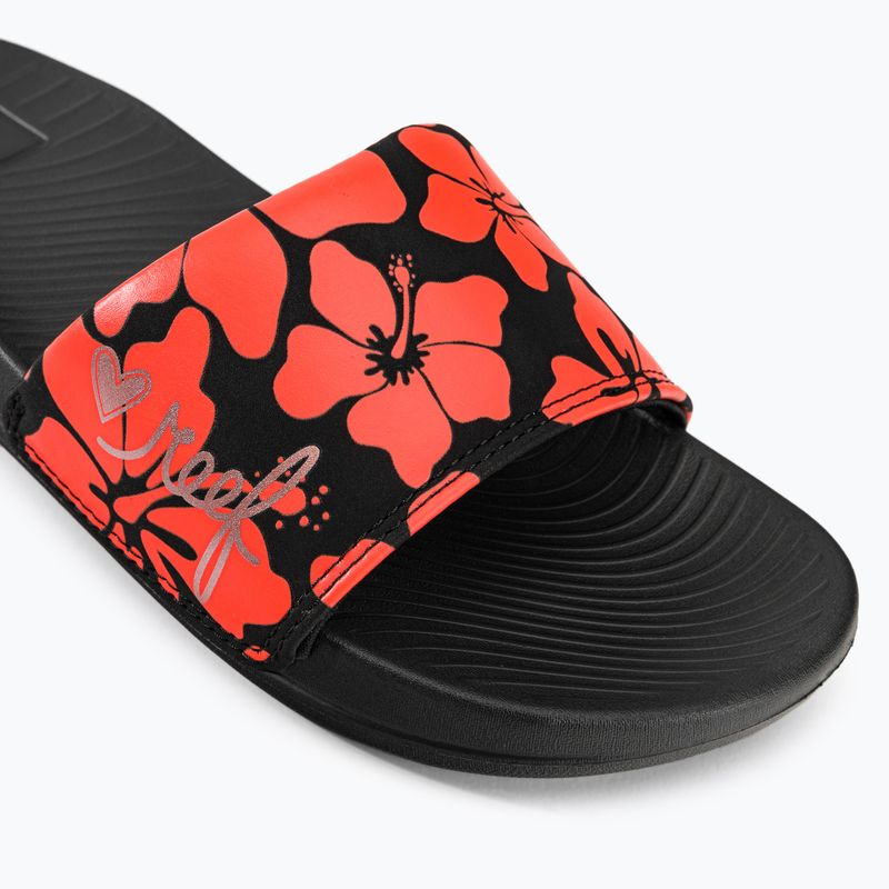 Women's flip-flops REEF One Slide red/black CJ0176 7