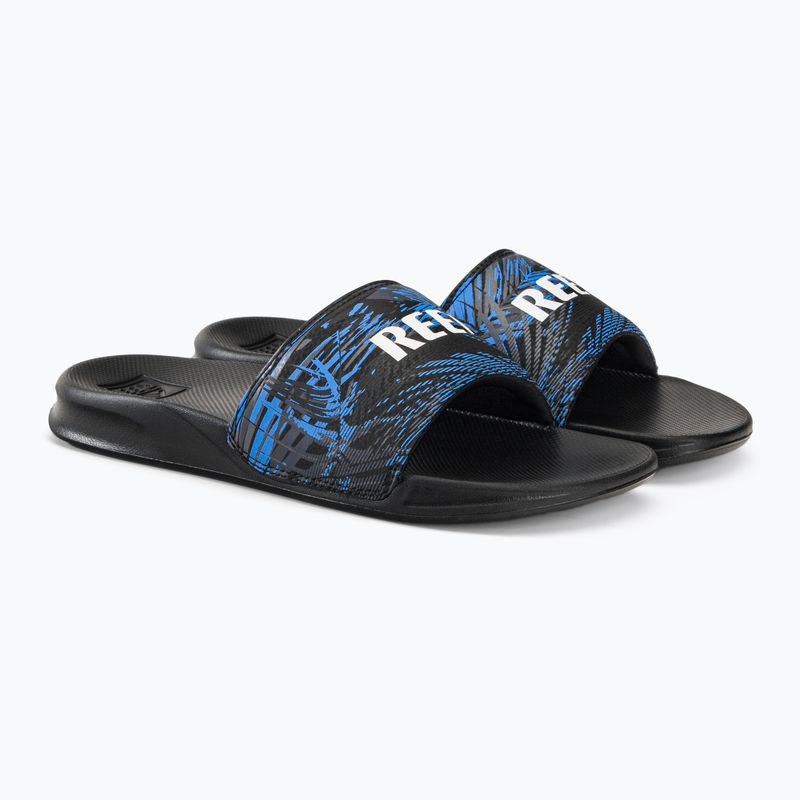 REEF One Slide men's flip-flops black and blue CJ0612 4