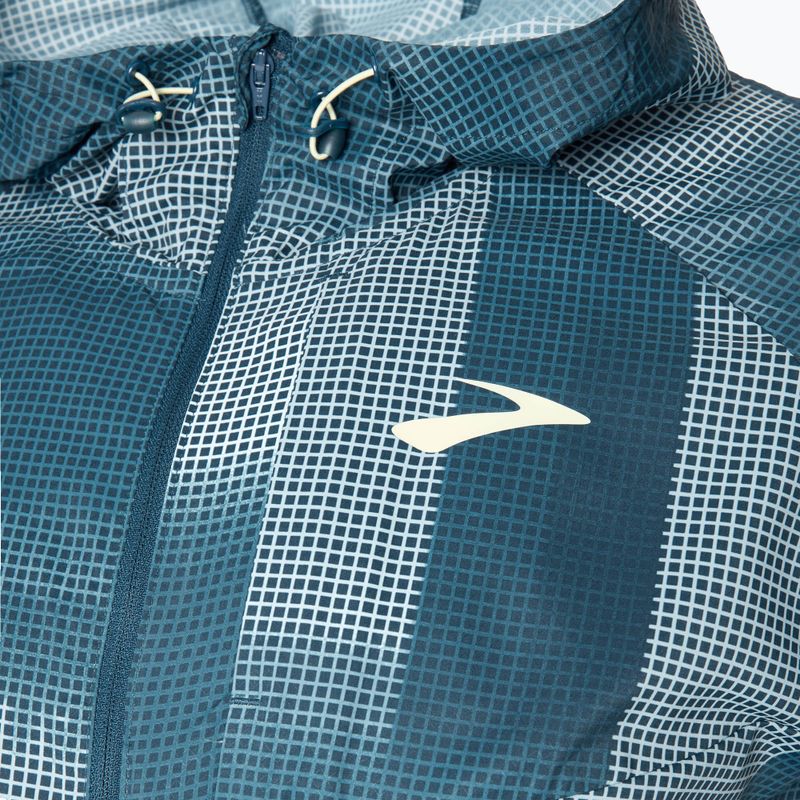 Men's Brooks Canopy running jacket indigo rush/altitude print 3