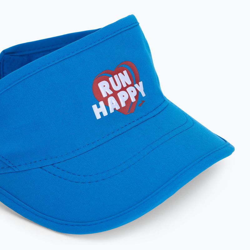 Women's Brooks Chaser Visor bluetiful/run happy heart running visor 3