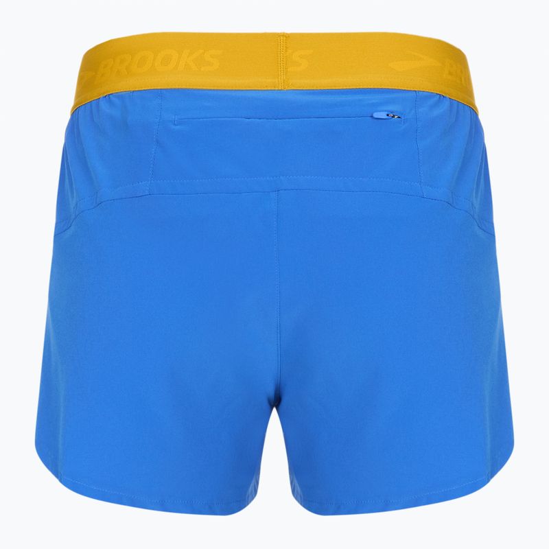 Women's Brooks Chaser 3" running shorts bluetiful/golden hour 2