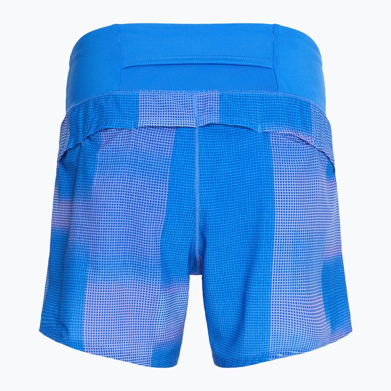 Women's Brooks Chaser 5" blue altitude print running shorts 2