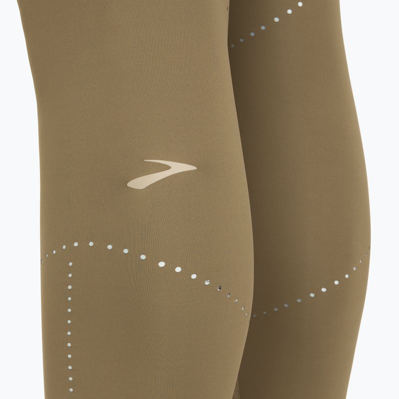 Women's Brooks Method 7/8 Tight running leggings dark oatmeal 3