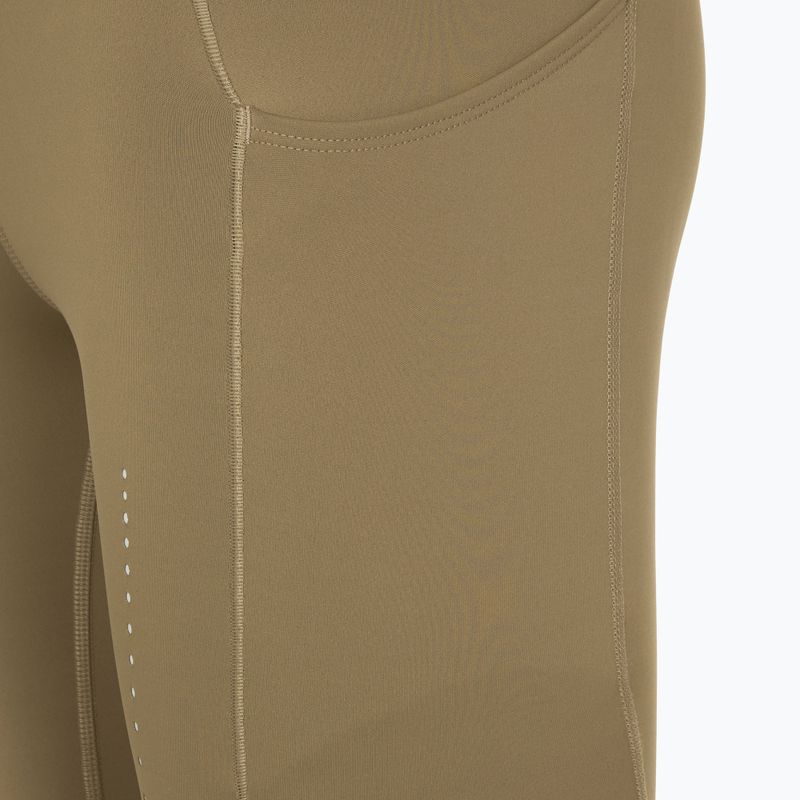 Women's Brooks Method 7/8 Tight running leggings dark oatmeal 4