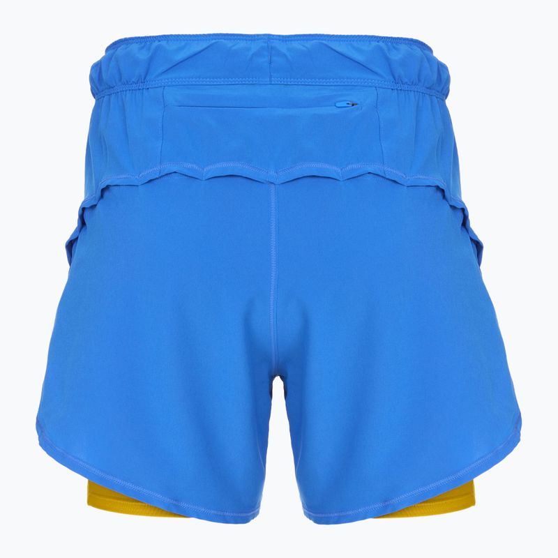 Women's Brooks Chaser 5" 2-In-1 running shorts bluetiful/golden hour 2