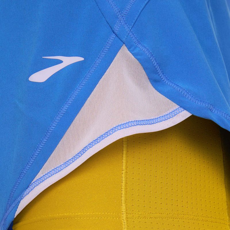 Women's Brooks Chaser 5" 2-In-1 running shorts bluetiful/golden hour 4