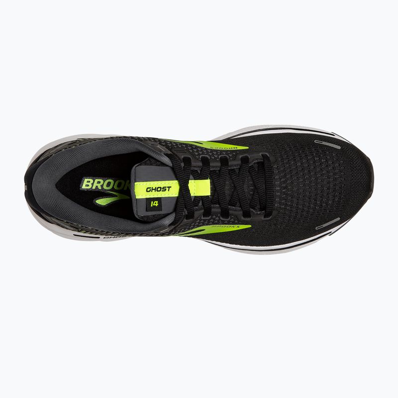 Brooks Ghost 14 men's running shoes black-green 1103691D047 12