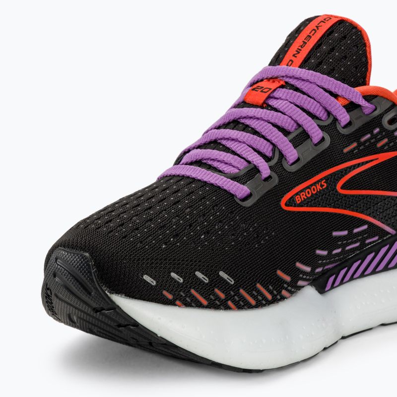 Women's running shoes Brooks Glycerin GTS 20 black/bellflower/fiesta 7