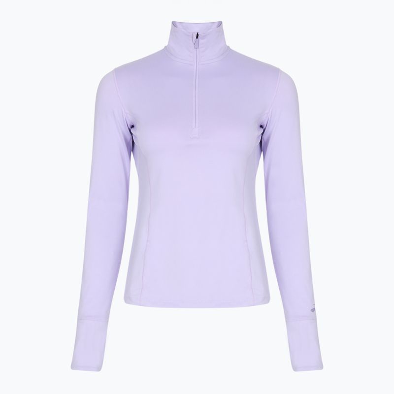 Women's Brooks Dash 1/2 Zip violet dash running sweatshirt