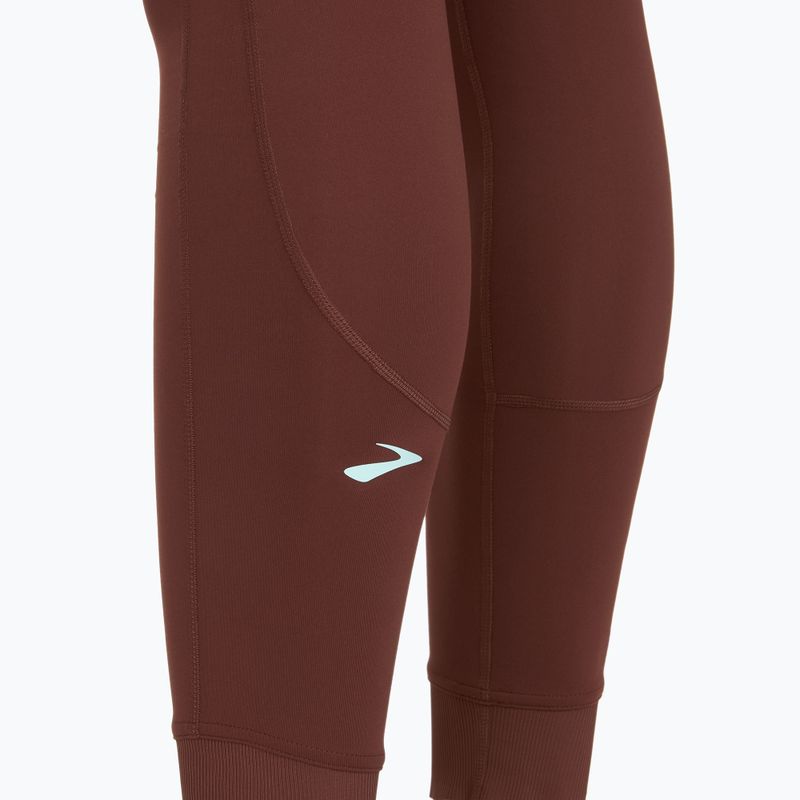Women's Brooks Momentum Thermal Tight running leggings raisin 3