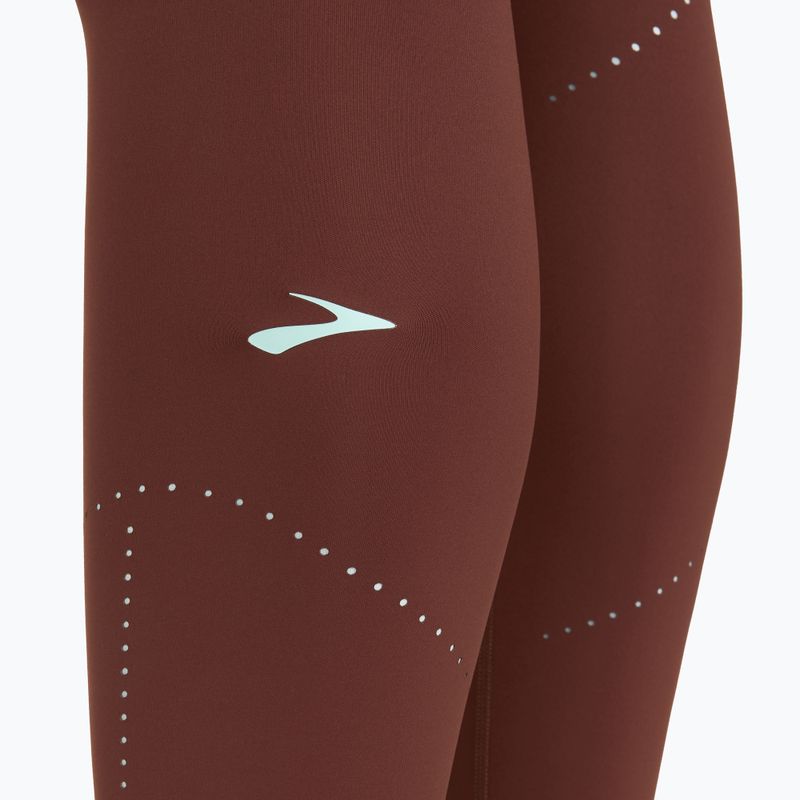 Women's Brooks Method 7/8 Tight running leggings raisin 4