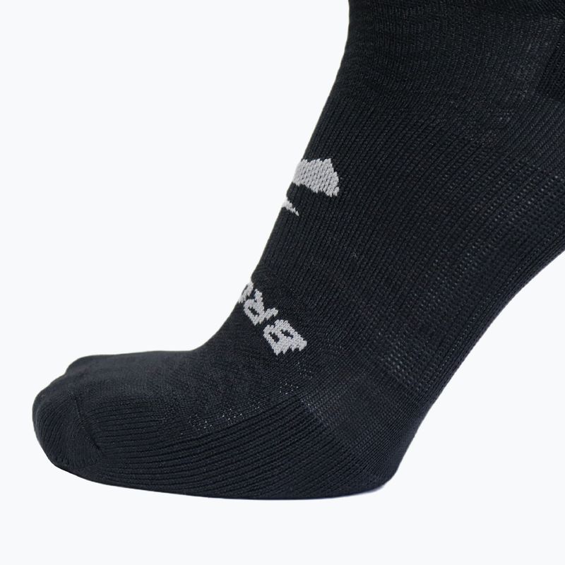 Brooks Run-In No Show socks 3 pairs black 5