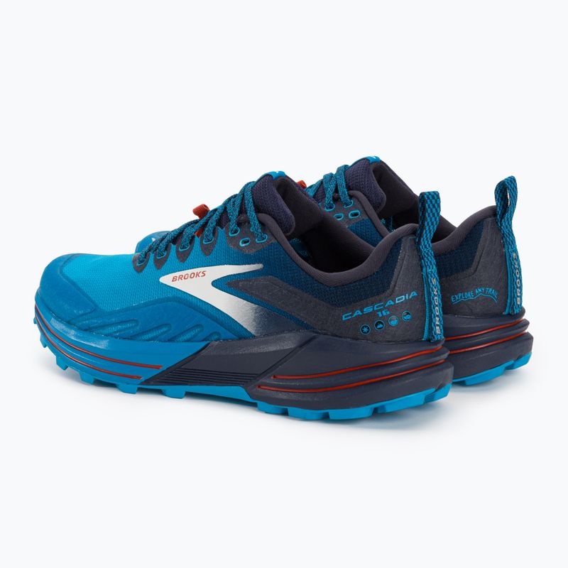 Brooks Cascadia 16 men's running shoes peacoat/atomic blue/rooibos 4