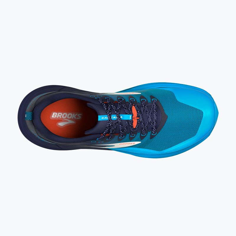 Brooks Cascadia 16 men's running shoes peacoat/atomic blue/rooibos 12