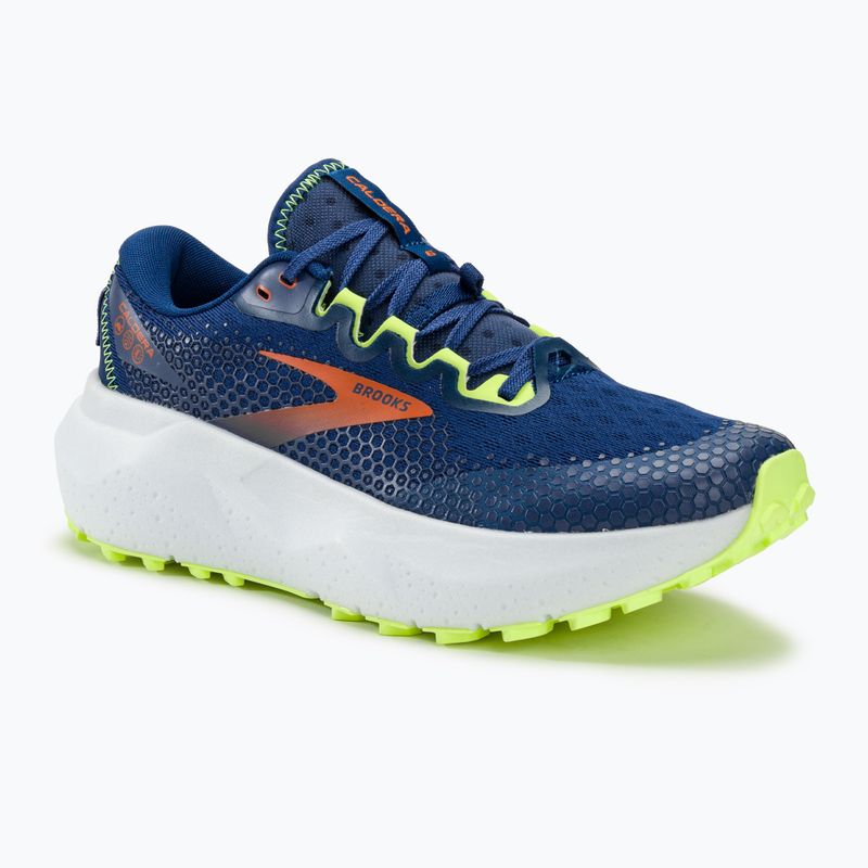 Brooks Caldera 6 men's running shoes navy/firecracker/sharp green