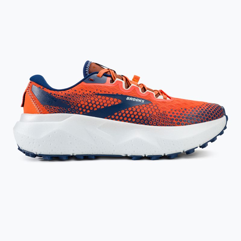 Brooks Caldera 6 men's running shoes firecracker/navy/blue 2