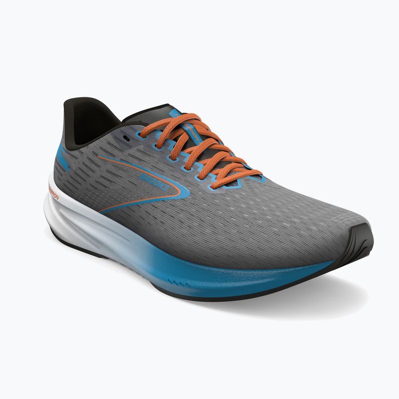 Brooks Hyperion men's running shoes grey/atomic blue/scarlet 11