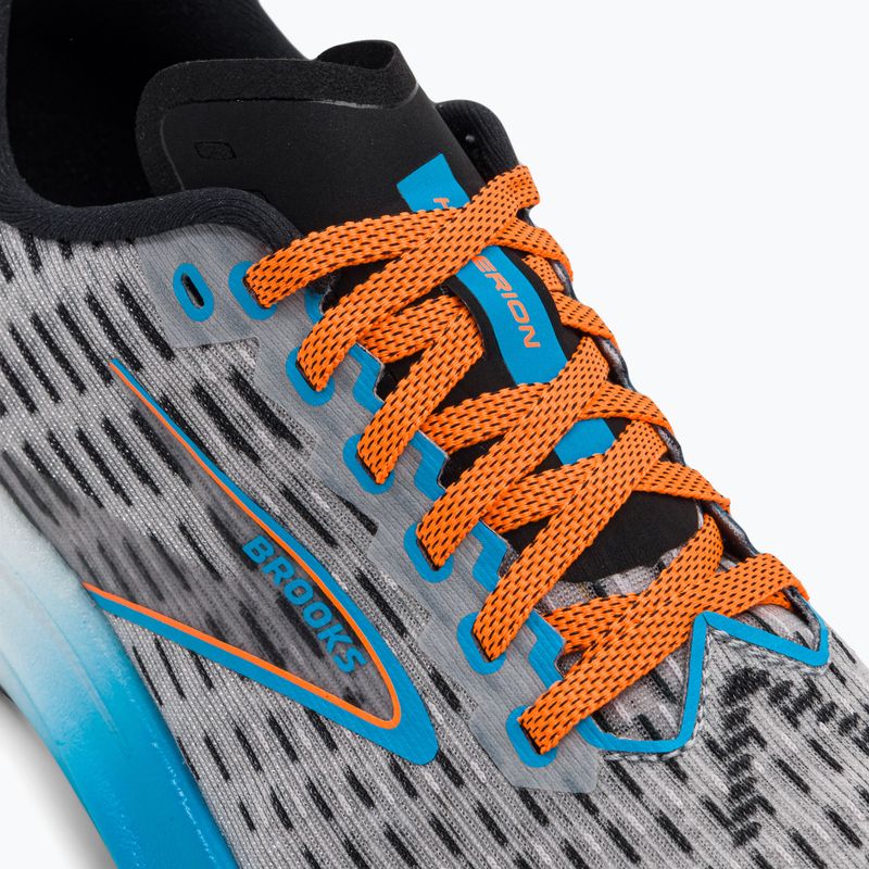 Brooks Hyperion men's running shoes grey/atomic blue/scarlet 8