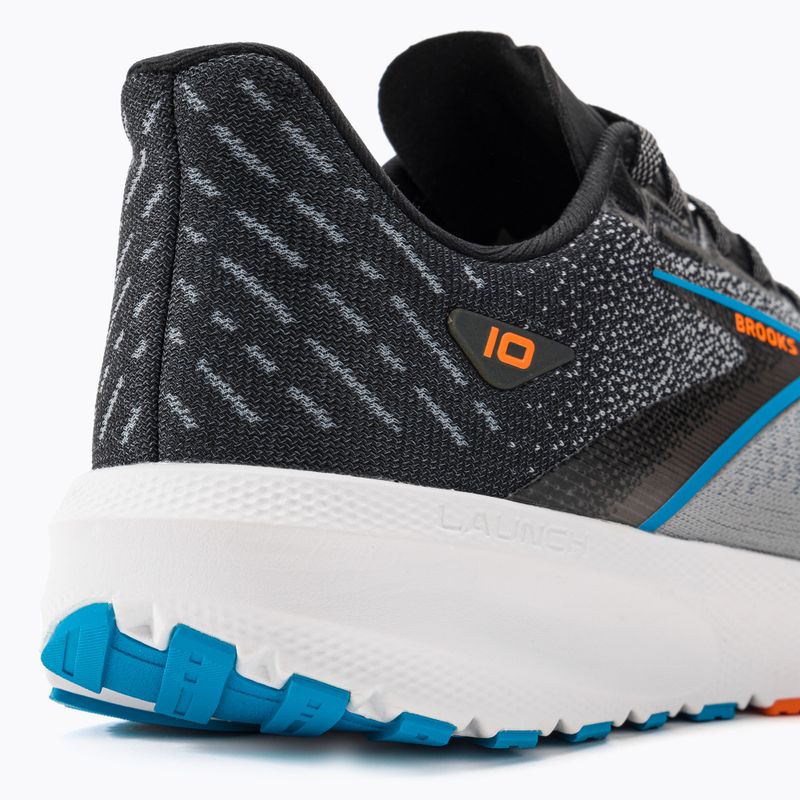 Brooks Launch 10 men's running shoes black/atomic blue/scarlet ibis 10
