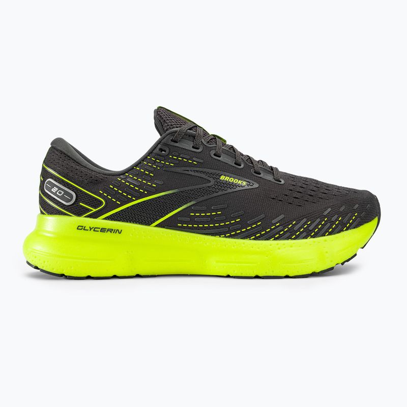 Brooks Glycerin 20 men's running shoes black/blackened pear/white 2