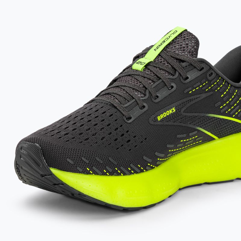 Brooks Glycerin 20 men's running shoes black/blackened pear/white 7