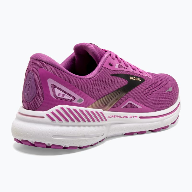 Brooks Adrenaline GTS 23 orchid/black/purple women's running shoes 10