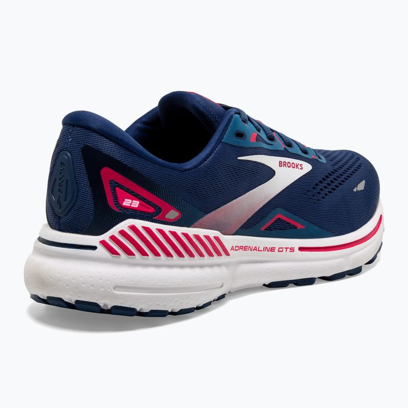 Women's running shoes Brooks Adrenaline GTS 23 blue/raspberry/white 9