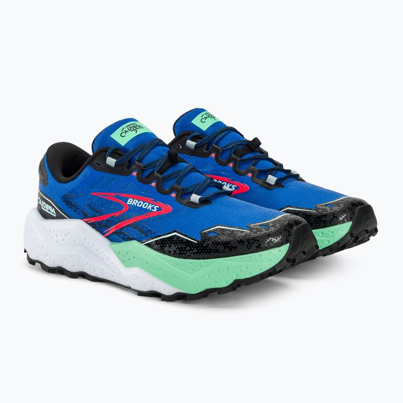 Brooks Caldera 7 men's running shoes victoria blue/black/spring bud 5