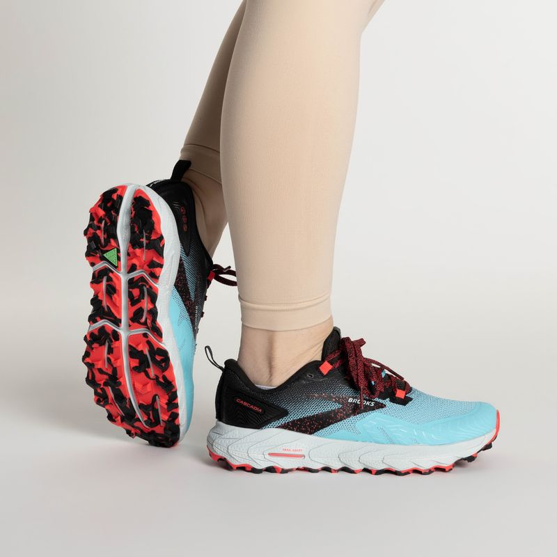Brooks Cascadia 17 women's running shoes bluefish/black/diva pink 2