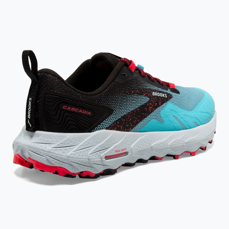 Brooks Cascadia 17 women's running shoes bluefish/black/diva pink 10
