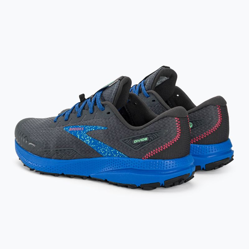 Brooks Divide 4 men's running shoes ebony/black/victoria blue 4