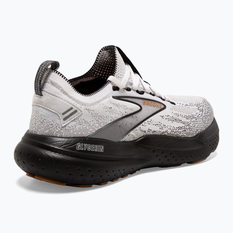 Brooks Glycerin StealthFit 21 men's running shoes white/grey/black 10