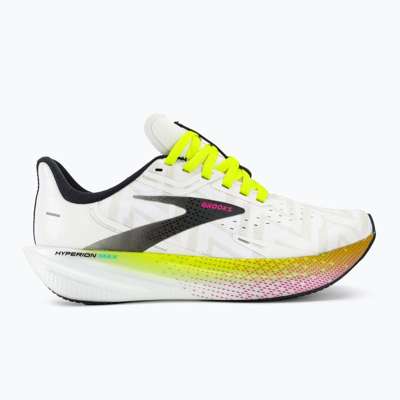 Brooks Hyperion Max women's running shoes white/black/nightlife 3