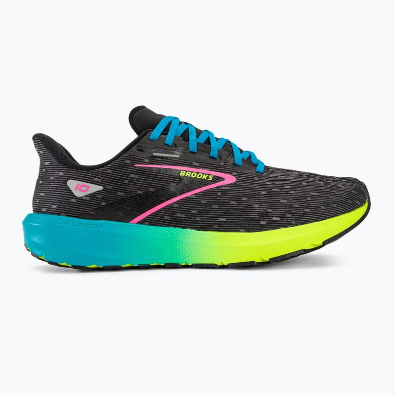 Brooks Launch 10 men's running shoes black/nightlife/blue 3