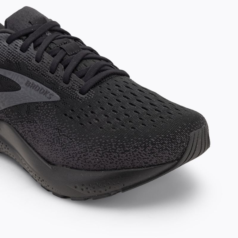 Men's running shoes Brooks Ghost 16 wide fit black/black/ebony 7