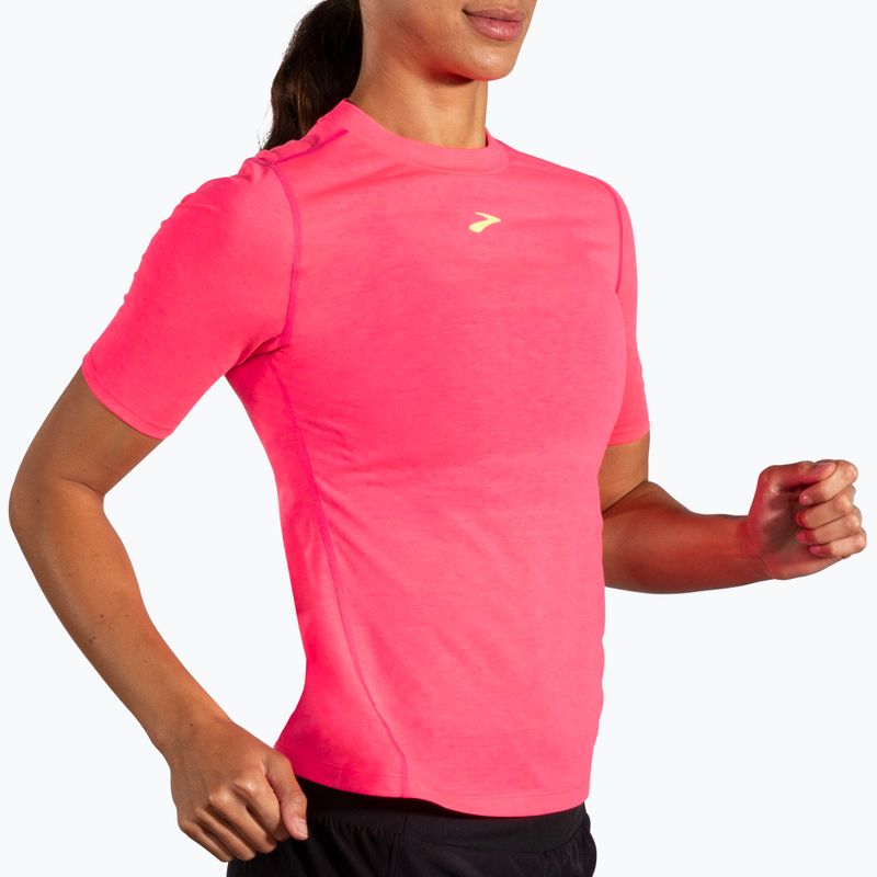 Brooks High Point women's running shirt neo pink 3