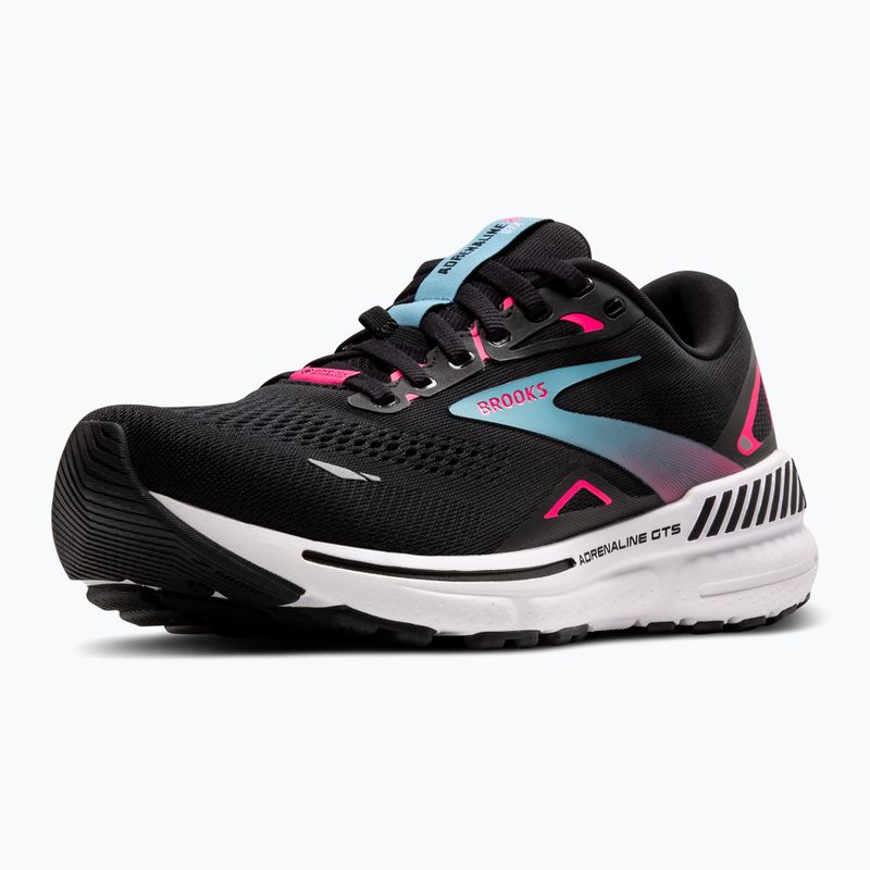 Women's running shoes Brooks Adrenaline GTS 23 GTX black/knockout pink/aqua 12