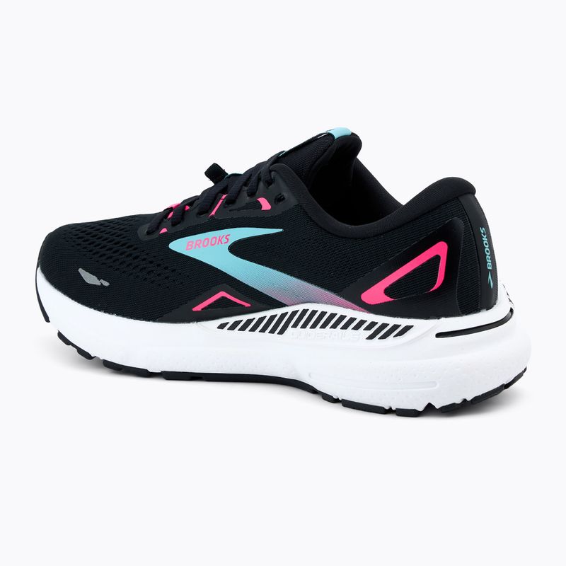 Women's running shoes Brooks Adrenaline GTS 23 GTX black/knockout pink/aqua 3