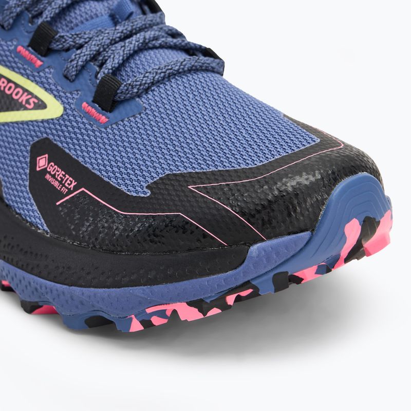 Women's running shoes Brooks Cascadia 18 GTX grey blue/black/pink 7