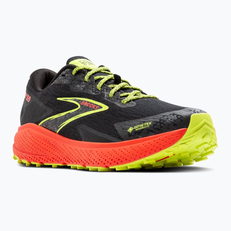 Brooks Divide 5 GTX men's running shoes black/cherry/lime 8