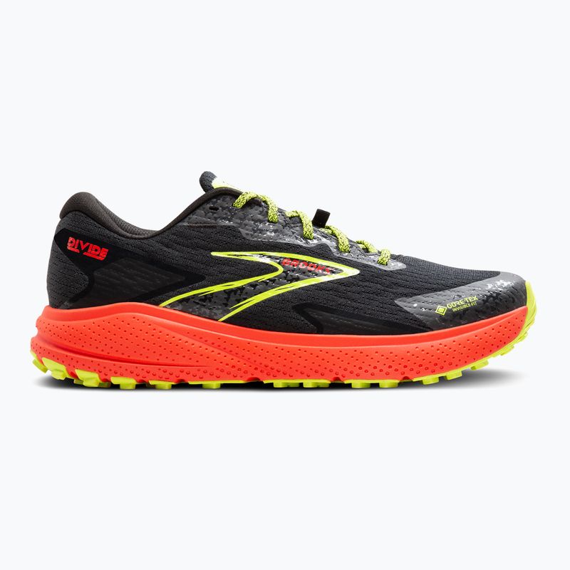 Brooks Divide 5 GTX men's running shoes black/cherry/lime 9