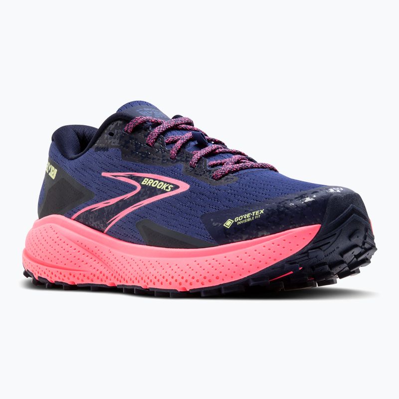 Brooks Divide 5 GTX women's running shoes grey blue/pink/lime 8