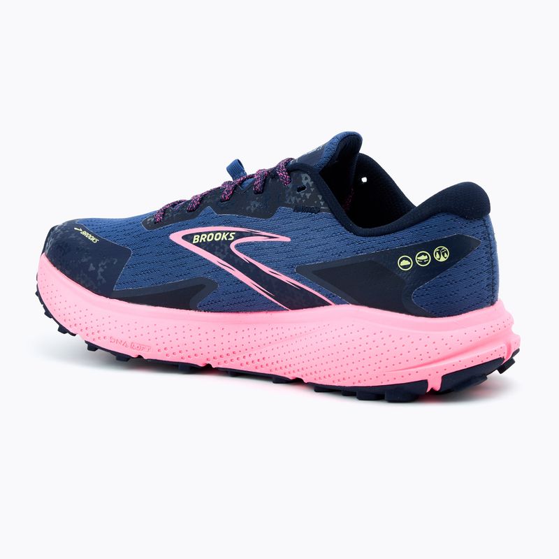 Brooks Divide 5 GTX women's running shoes grey blue/pink/lime 3