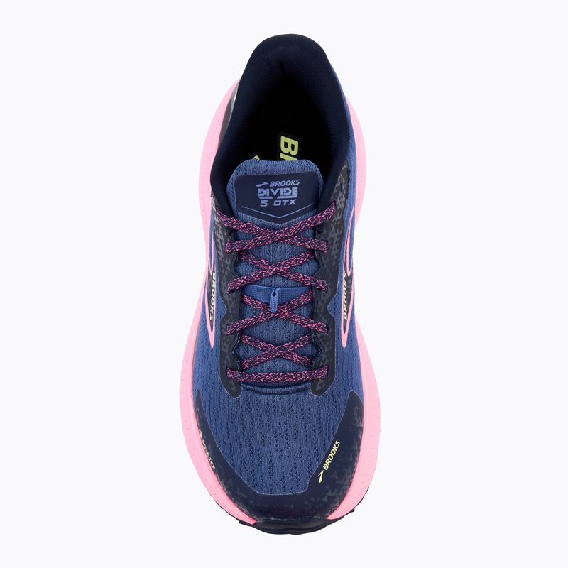 Brooks Divide 5 GTX women's running shoes grey blue/pink/lime 5