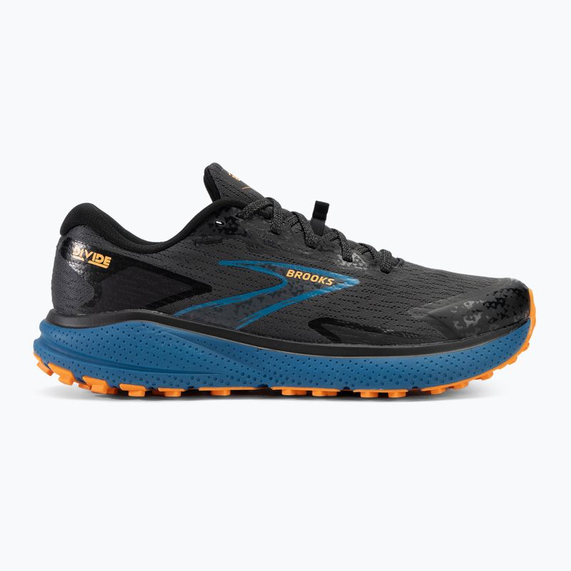 Brooks Divide 5 men's running shoes ebony/blue sapphire/orange 2