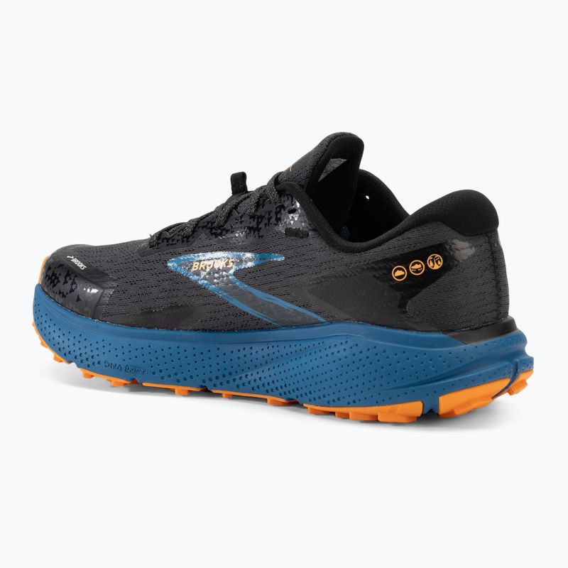 Brooks Divide 5 men's running shoes ebony/blue sapphire/orange 3